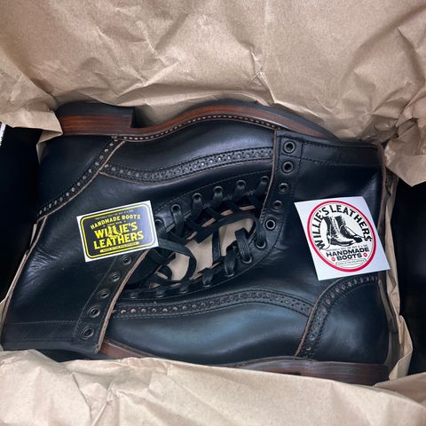 Willie's Handmade Boots Monkey Boot in Horween Black Chromexcel