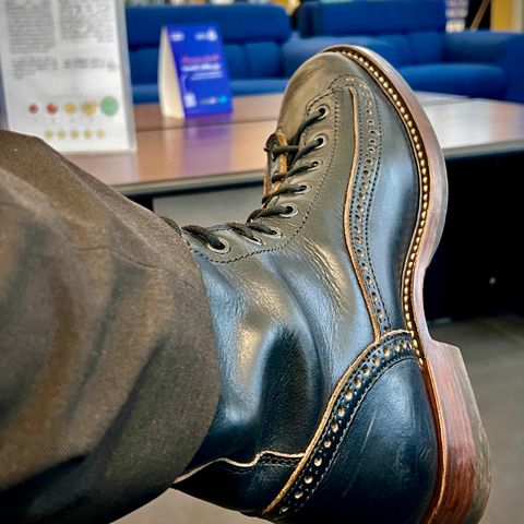 Willie's Handmade Boots Monkey Boot in Horween Black Chromexcel