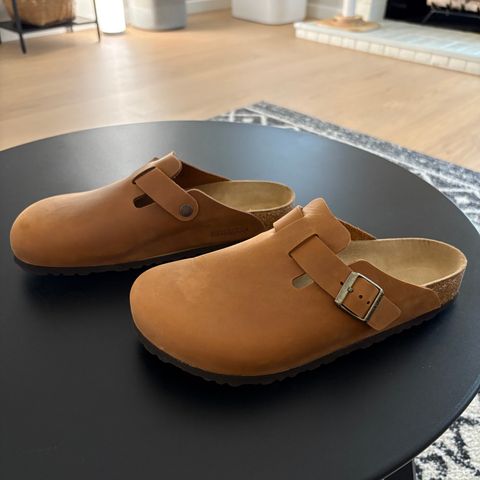 Birkenstock Boston in Oiled Cognac