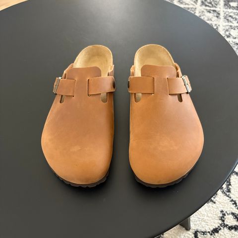Birkenstock Boston in Oiled Cognac