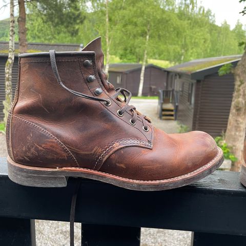 Red Wing Blacksmith in S.B. Foot Copper Rough and Tough