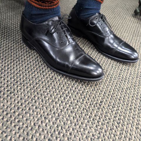 Meermin Cap Toe Oxford in Meermin / Black Calf