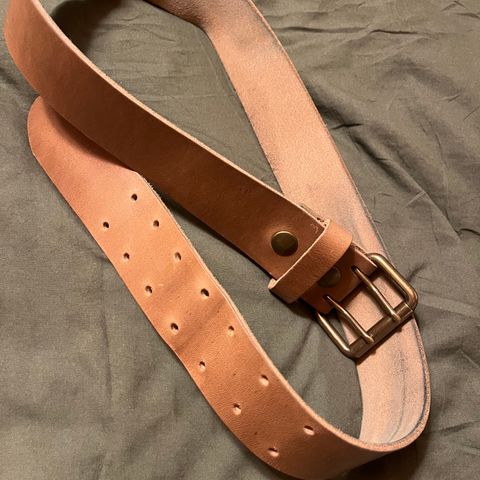 DIY Belt in Horween Natural Chromexcel
