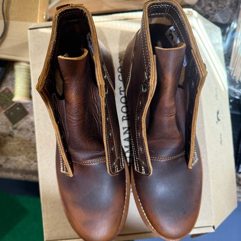 Truman Plain Toe Boot in Tobacco Snakebite