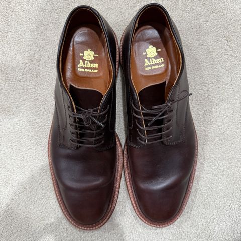 Alden Plain Toe Blucher in Horween Brown Chromexcel