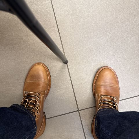 Truman Cap Toe Boot in Seidel Sesame Double Shot