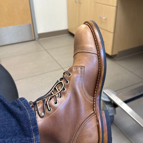 Truman Cap Toe Boot in Seidel Sesame Double Shot