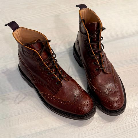 View photo of Tricker's Stow Country Boot in C.F. Stead Caramel Classic Kudu