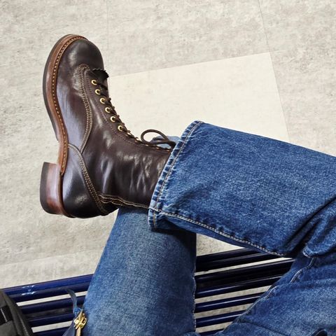 John Lofgren Donkey Puncher Boots in Ezo Shika Deerskin