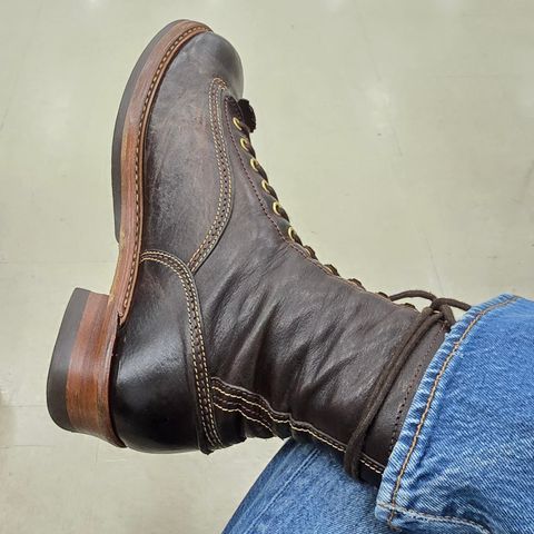 John Lofgren Donkey Puncher Boots in Ezo Shika Deerskin