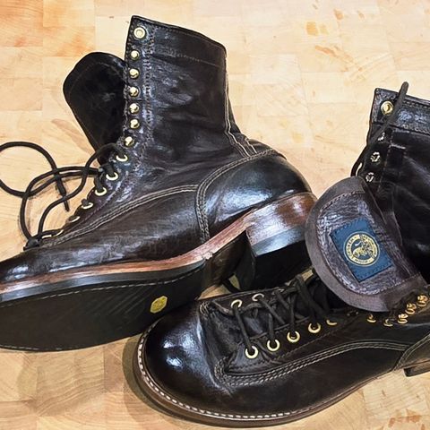 John Lofgren Donkey Puncher Boots in Ezo Shika Deerskin