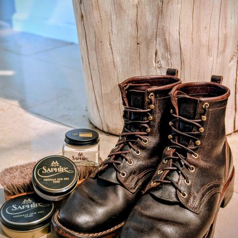 Nicks Falcon in Horween Brown Waxed Flesh