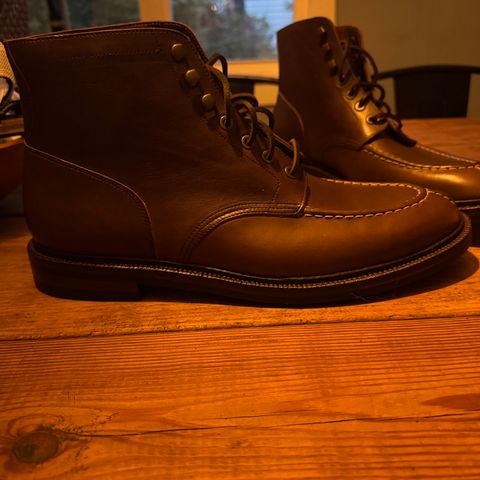 Grant Stone Ottawa Boot in Horween Crimson Chromexcel
