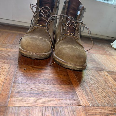 Truman Cap Toe Boot in Dark Coyote Roughout