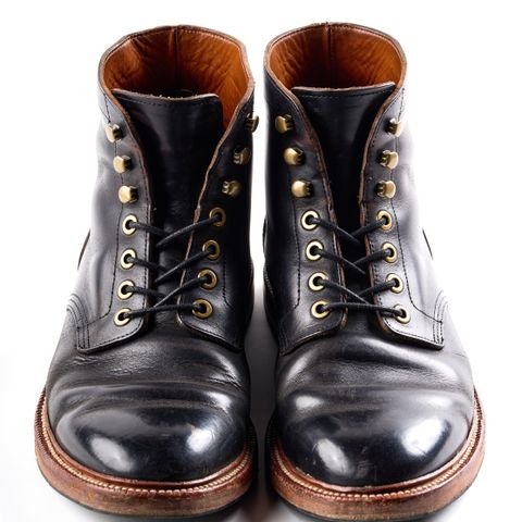 Grant Stone Diesel Boot in Horween Black Chromexcel