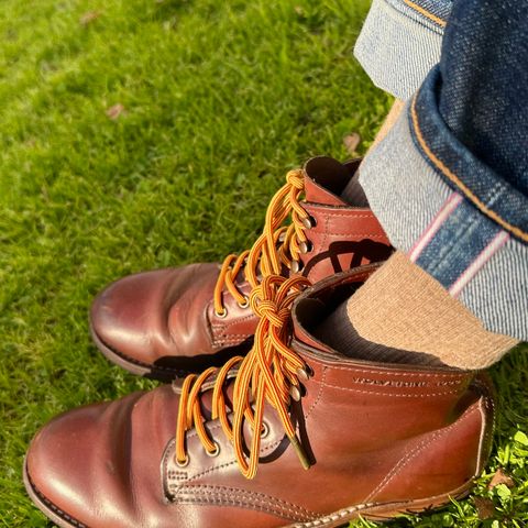 Wolverine 1000 Mile Plain-Toe Boot in Horween Rust Chromexcel