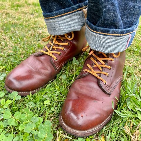 Wolverine 1000 Mile Plain-Toe Boot in Horween Rust Chromexcel