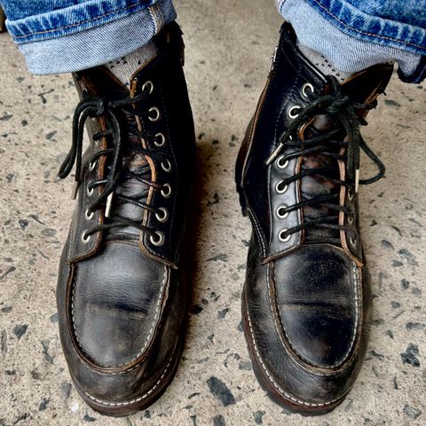 Made By Myself Moctoe in Horween Black Teacore Chromexcel