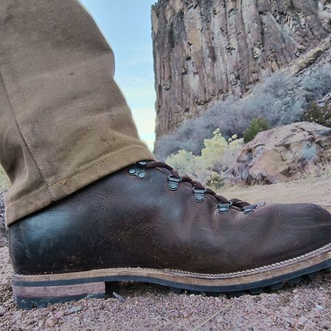 Viberg Pachena Bay in Horween Rowdy Dachshund