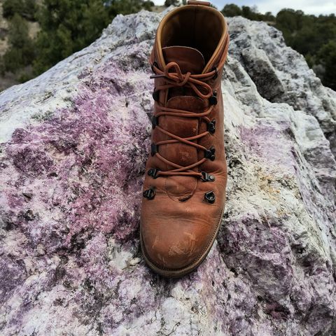 Viberg Hiker in Horween Natural Dublin