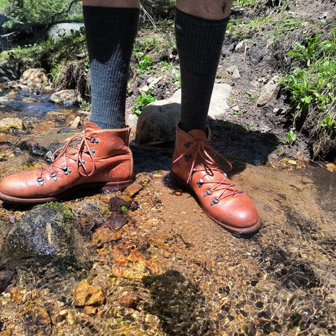 Viberg Hiker in Horween Natural Dublin