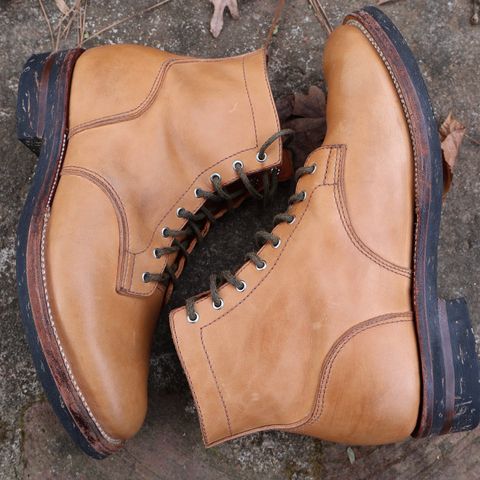 Oldspeed Service Boot 6” in Horween Tan Latigo