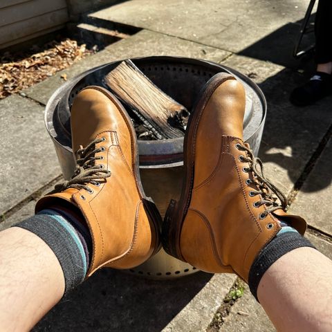 Oldspeed Service Boot 6” in Horween Tan Latigo