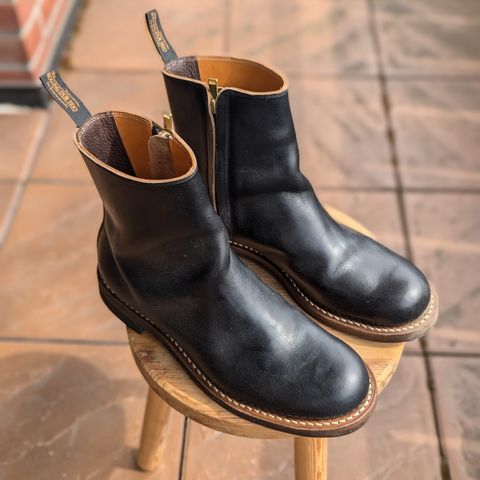 Rolling Dub Trio Casper Boot in Horween Black Chromexcel