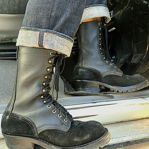 Nicks Hot Shot in Seidel Max Support Black Roughout & Seidel Max Support Black Smooth