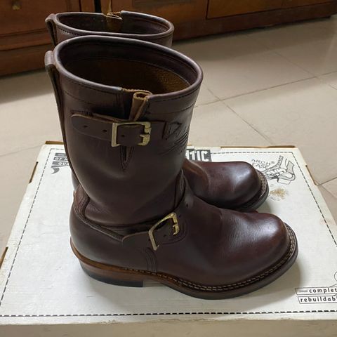 Viberg Engineer in Burgundy Merlot Chromexcel