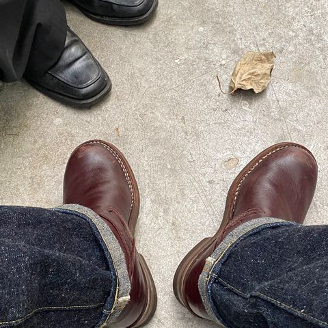 Wesco Boss Engineer Boot in Horween Burgundy Chromexcel