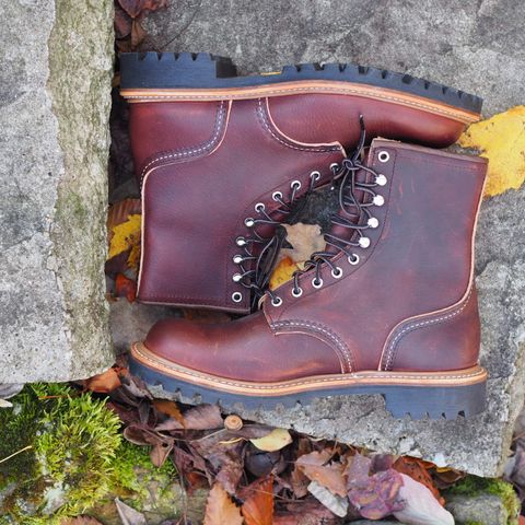 Red Wing Logger in S.B. Foot Briar Oil Slick