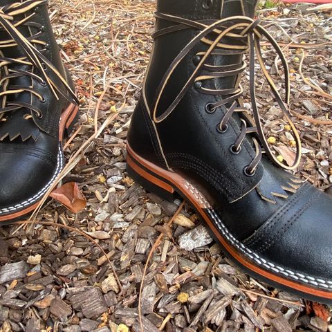 Nicks MTO in Horween Black Waxed Flesh