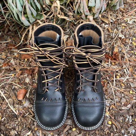 Nicks MTO in Horween Black Waxed Flesh