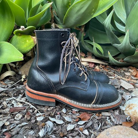 Nicks MTO in Horween Black Waxed Flesh