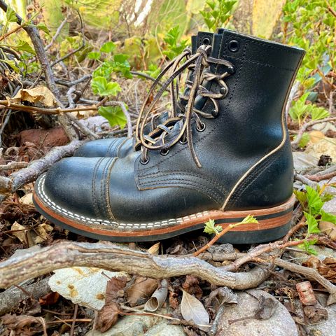 Nicks MTO in Horween Black Waxed Flesh