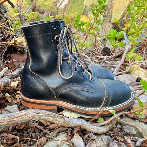 Nicks MTO in Horween Black Waxed Flesh