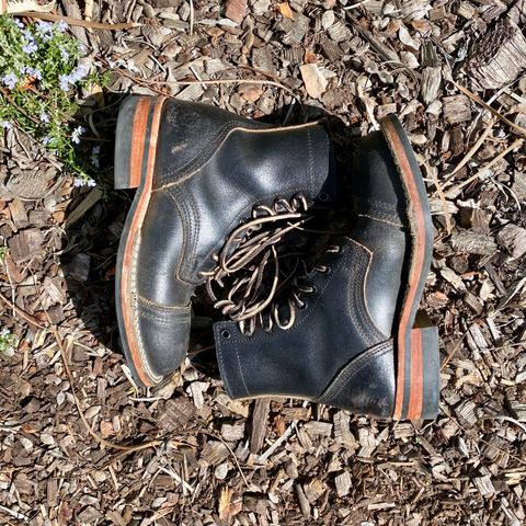Nicks MTO in Horween Black Waxed Flesh