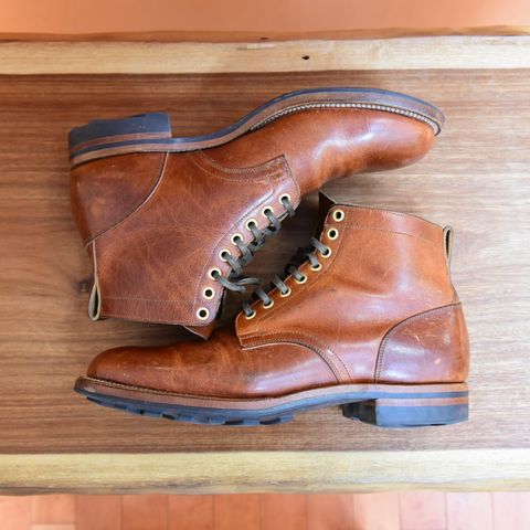 Viberg Service Boot in Horween English Tan Cypress