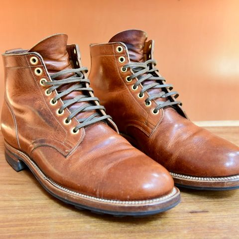 Viberg Service Boot in Horween English Tan Cypress