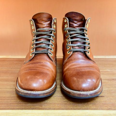 Viberg Service Boot in Horween English Tan Cypress