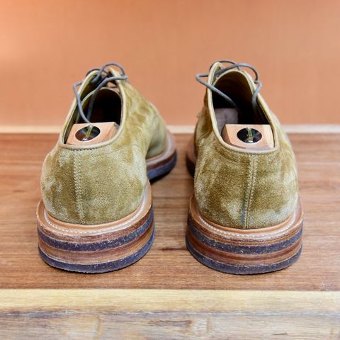 Viberg Rockland Blucher in C.F. Stead Tobacco Janus Calf Suede
