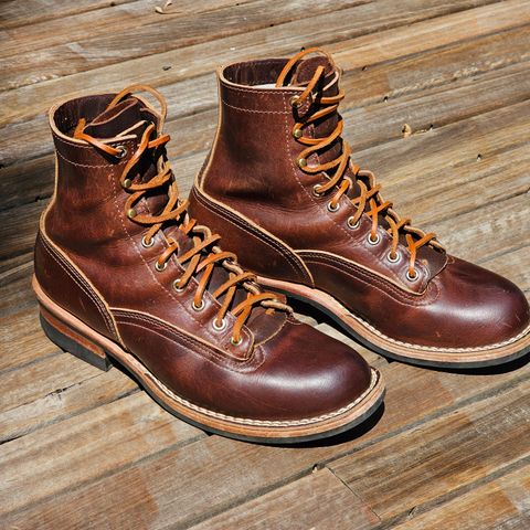 View photo of Nicks Lace to Toe Heritage in Italian Brown Cypress