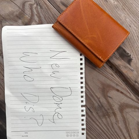 Rodos Leather Crafts Camel Full Grain Leather Trifold Wallet in Tochigi Oil Vachetta #1 Light Brown