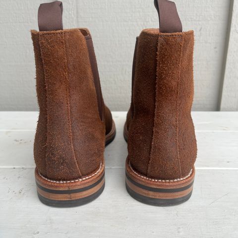 View photo of Grant Stone Chelsea Boot in C.F. Stead Dark Oak Roughout