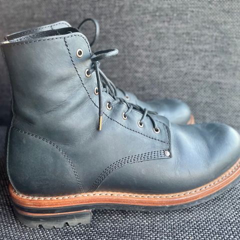 View photo of Urban Shepherd Scout Charcoal in Waxed Portugese Calfskin