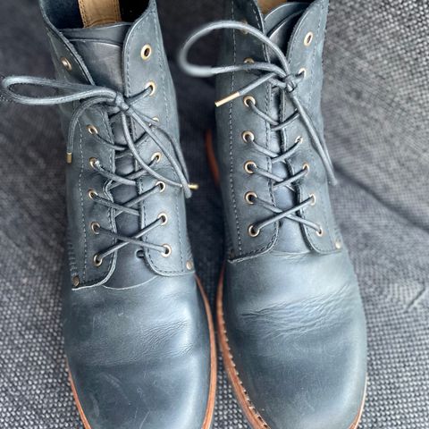 View photo of Urban Shepherd Scout Charcoal in Waxed Portugese Calfskin