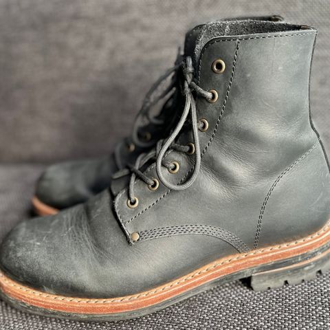 View photo of Urban Shepherd Scout Charcoal in Waxed Portugese Calfskin