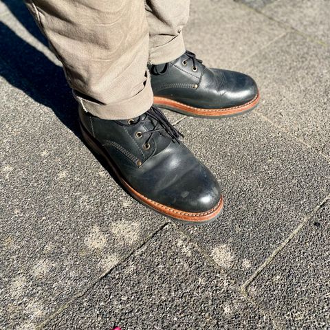 Urban Shepherd Scout Charcoal in Waxed Portugese Calfskin