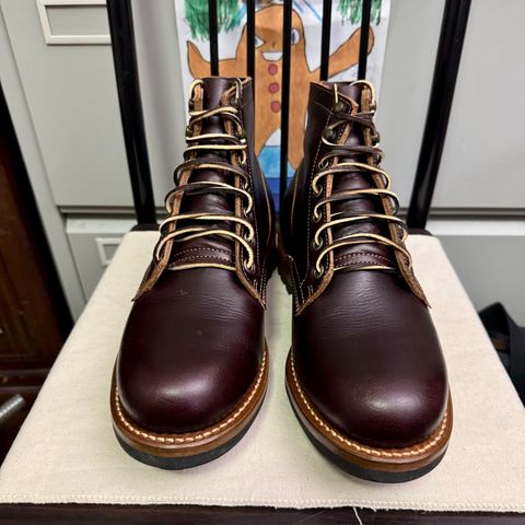 Truman Plain Toe Boot in Seidel Oxblood Double Shot